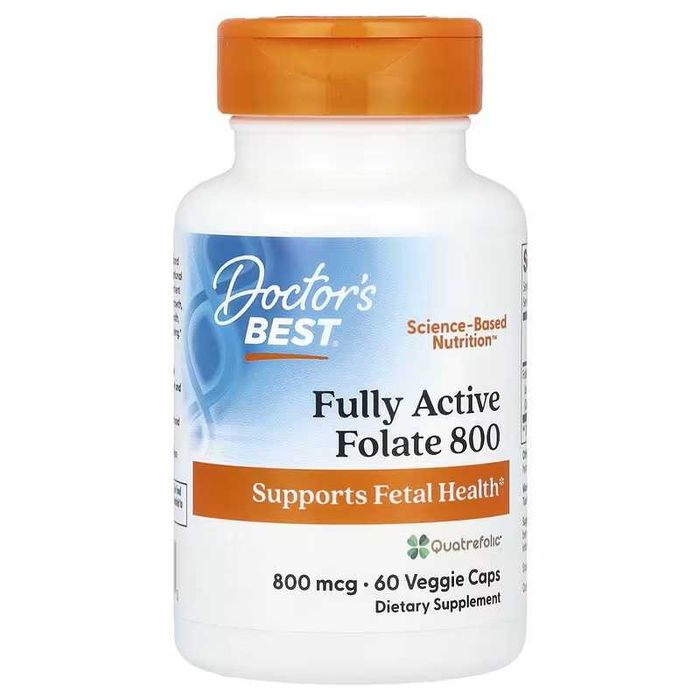 Doctor's Best Fully Active Folate фолат 800 и 400 мкг Doctors Best