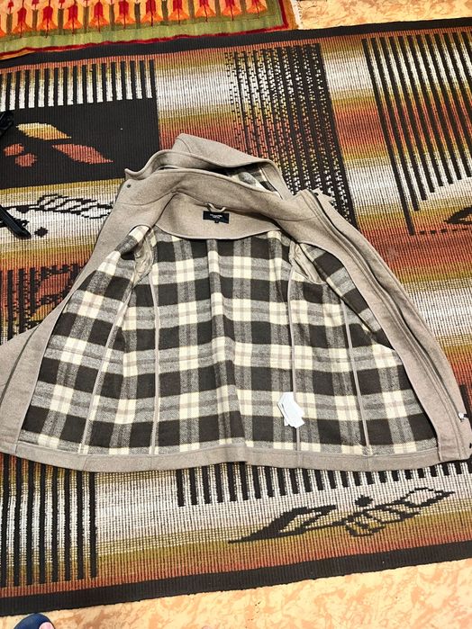 Яке с качулка вълнено