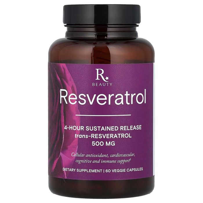 RESVERATROL with Pterostilben, 500mg, 60 capsule, supliement alimentar, produs in SUA, Reserveage