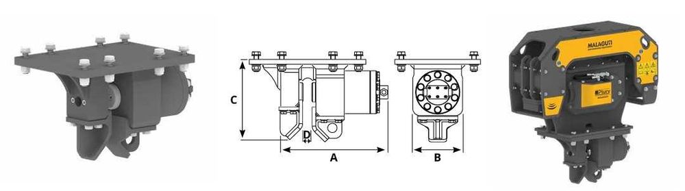 Clește Vibro pentru Palplanșe - MALAGUTI SHEET PILE CLAMP