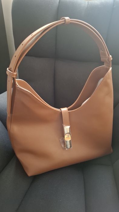 Furla кожена чанта