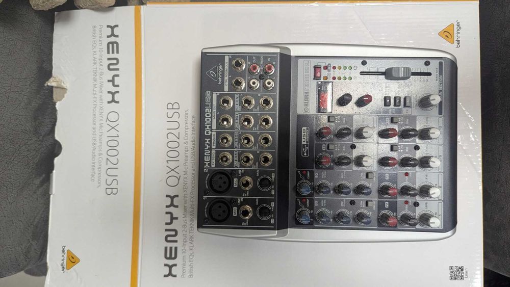 Behringer XENYX QX1002USB – 10-канален миксер / USB аудио интерфейс