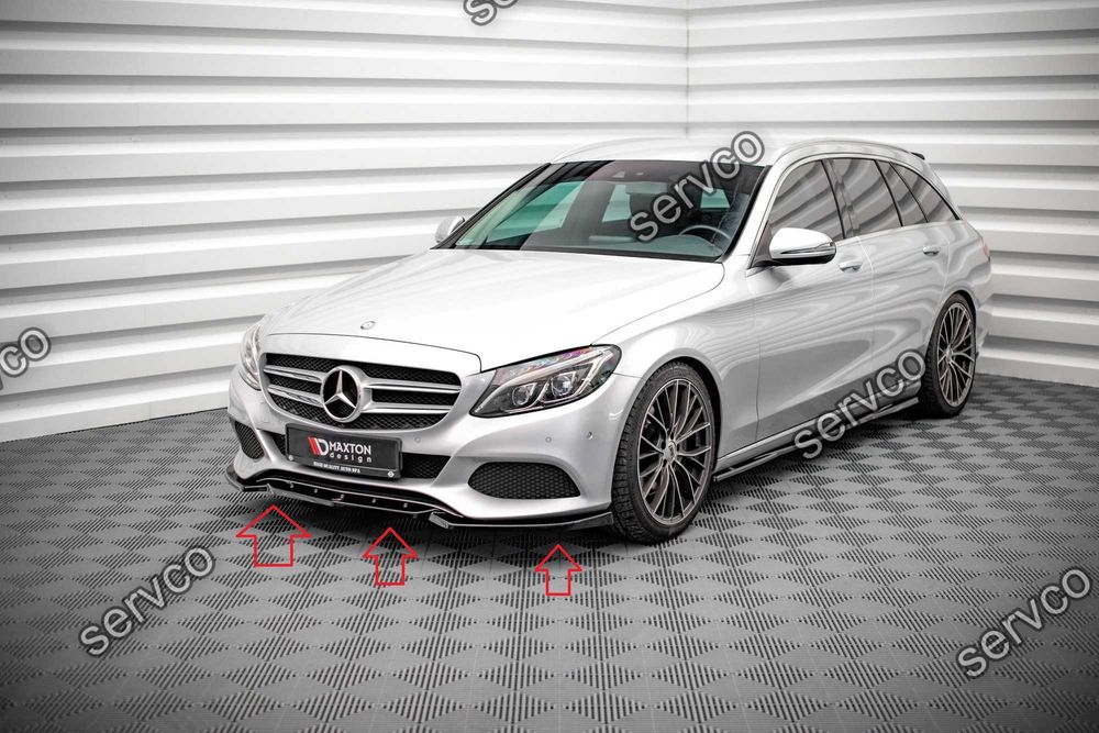 Pachet Exterior Prelungiri Body kit tuning Mercedes C Class W205 2014-2018 v2 - Maxton Design