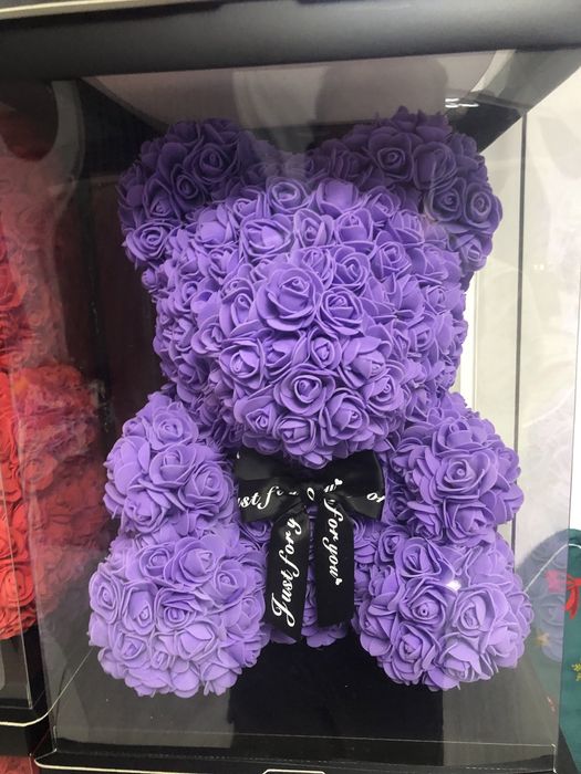 Urs din trandafiri de spuma diverse culori ideal cadou 40 cm 170 lei