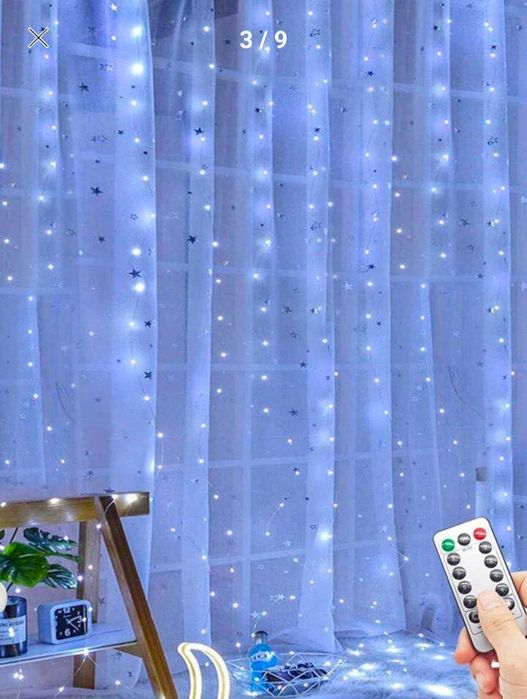 Гирлянда "Дождик-Занавес" 3*3 метра с пультом ( С Америки)