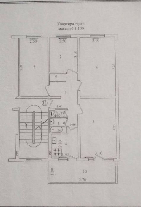 Продается квартира 4 х ком ориентир Ц26 Гулобод