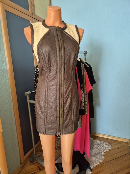 Кожена рокля Plein Sud