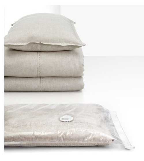Sac vidare haine, transparent, 90x55 cm