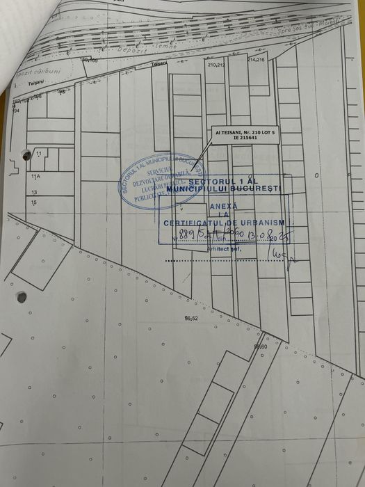 teren vanzare, Padurea Baneasa, Aleea Teisani, 900 mp, deschidere 24 m