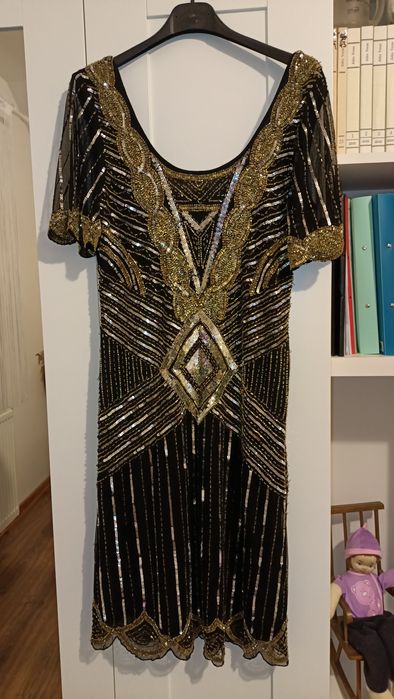 Rochie bijuterie cu paiete si sticla