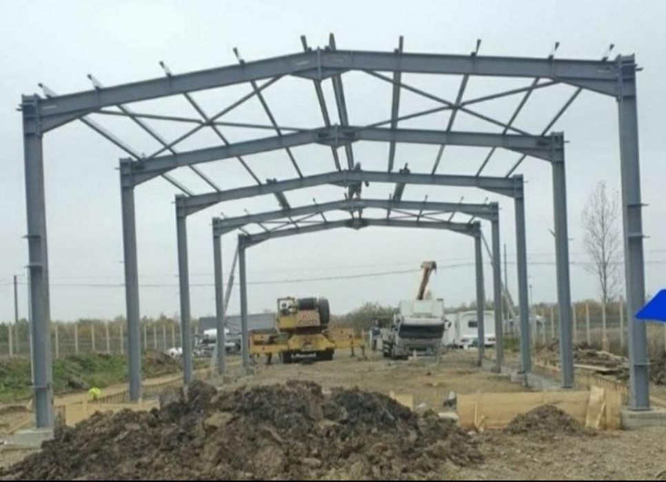 Vand si construiesc o gama larga de hale sau structuri metalice noi ne