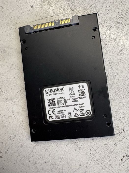 SSD 1tb, Kingston, 2.5 продам
