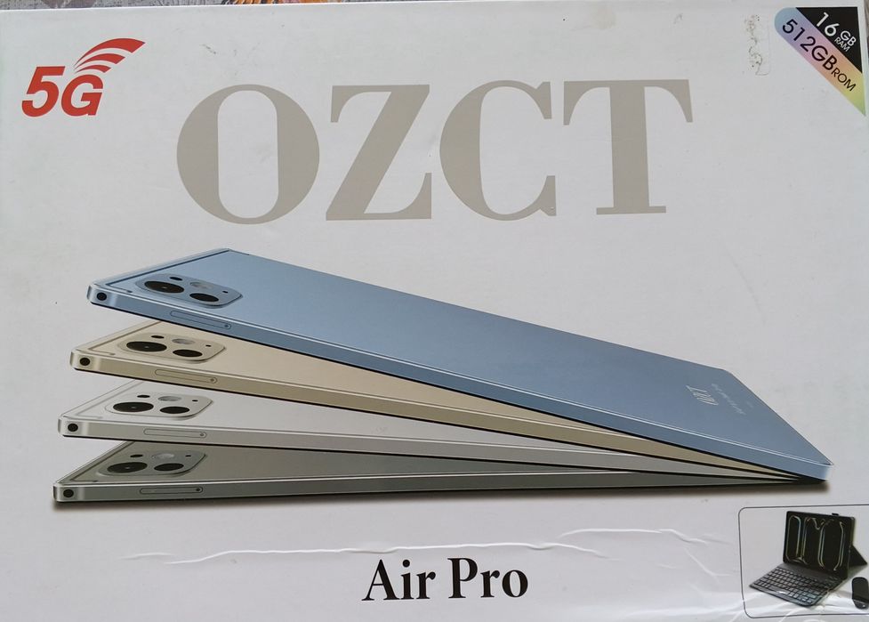 OZCT Air Pro 512 ГБ + клавиатура + стилус, полный комплект