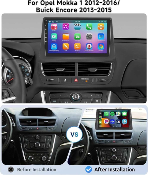 Мултимедия Двоен дин за Opel Mokka 1 плеър Android Навигация 2DIN