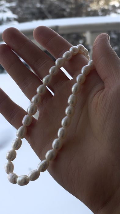 Ожерелье из натурального жемчуга