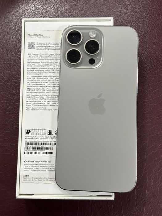 iPhone 16 Pro Max Natural  256gb ЕАС 92%