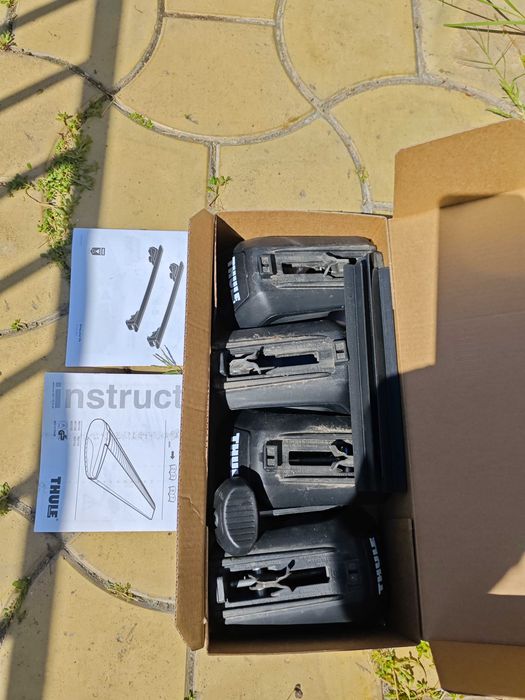 Thule bare Wingbar Evo, Skoda Kamiq / VW variant B8, suporti bicicleta
