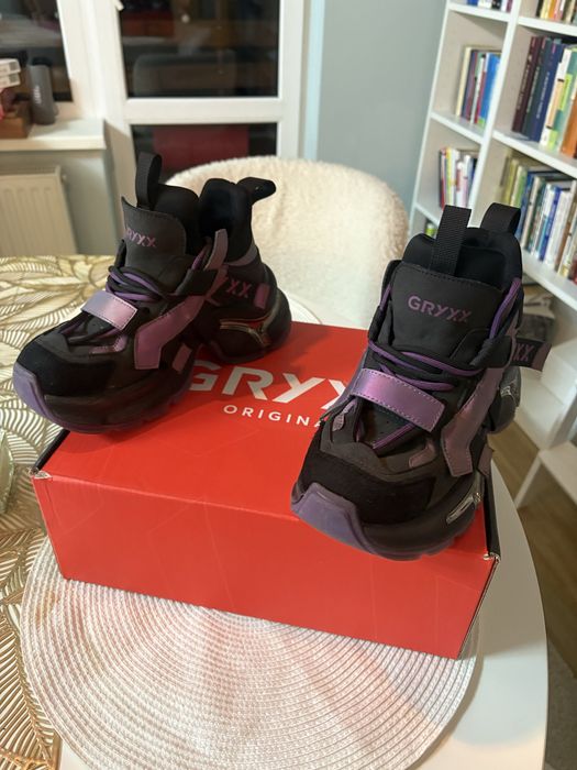 GRYXX Pantofi Dama Negru si Mov marimea 35