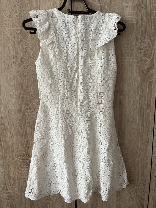 Бяла къса рокля Easy Wear, размер S