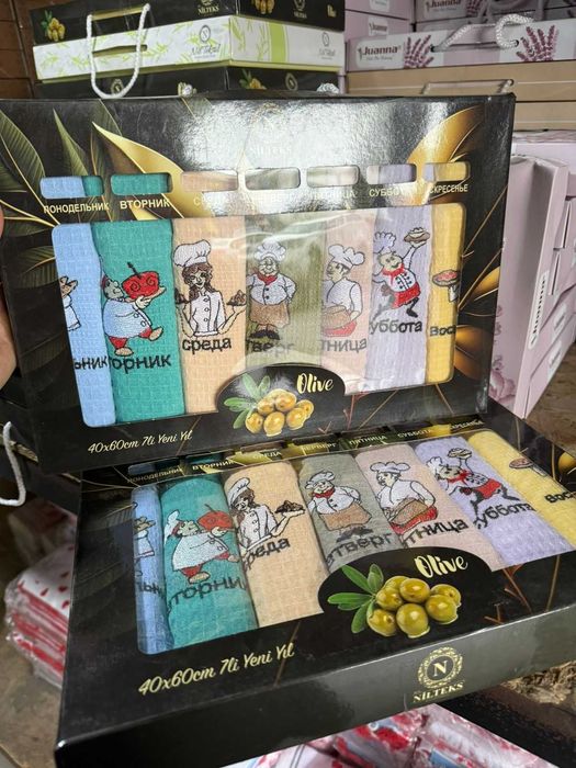 Наборы кухонных полотенец