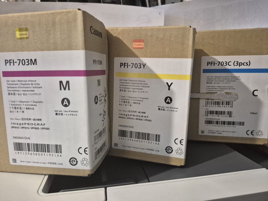 Cartus Cerneala PFI 703 Canon IPF810 815 820 825 MAGENTA/YELLOW/CYAN