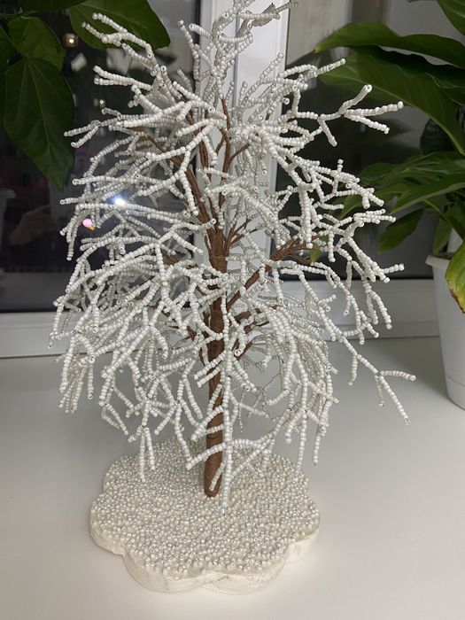 Зимние деревья из бисера