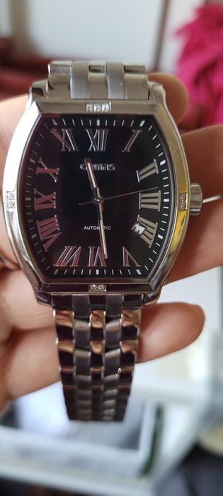 Ceas automatic cu diamante barbatesc/dama