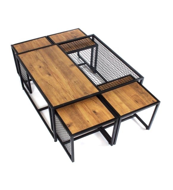 Холна маса дърво и метал