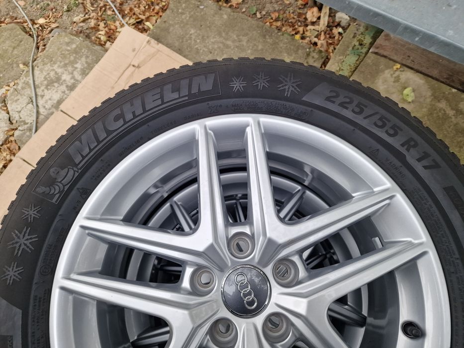 225 55 R 17 jante aliaj cu cauciucuri de iarna DOT 2015 ~ 5 x 112 ET28