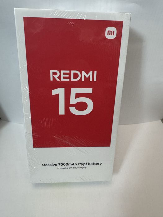 НОВ Redmi 15  6ram/128gb с гаранция black