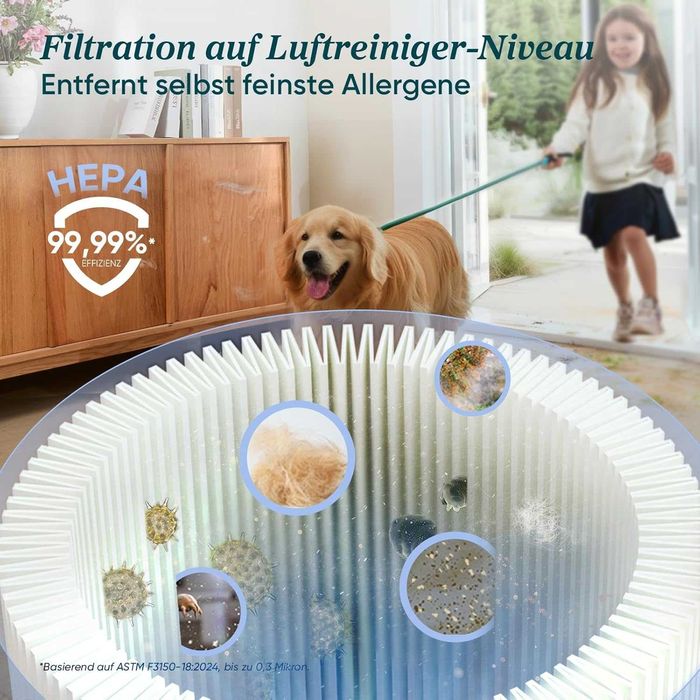 Вертикална прахосмукачка Levoit LVAC-300DE, За Домашни Любимци