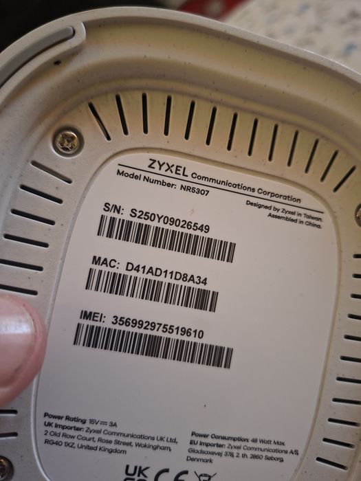 ZYXEL 5G NR Indoor Router cu Sim CPE WIFI 7 Model NR5307