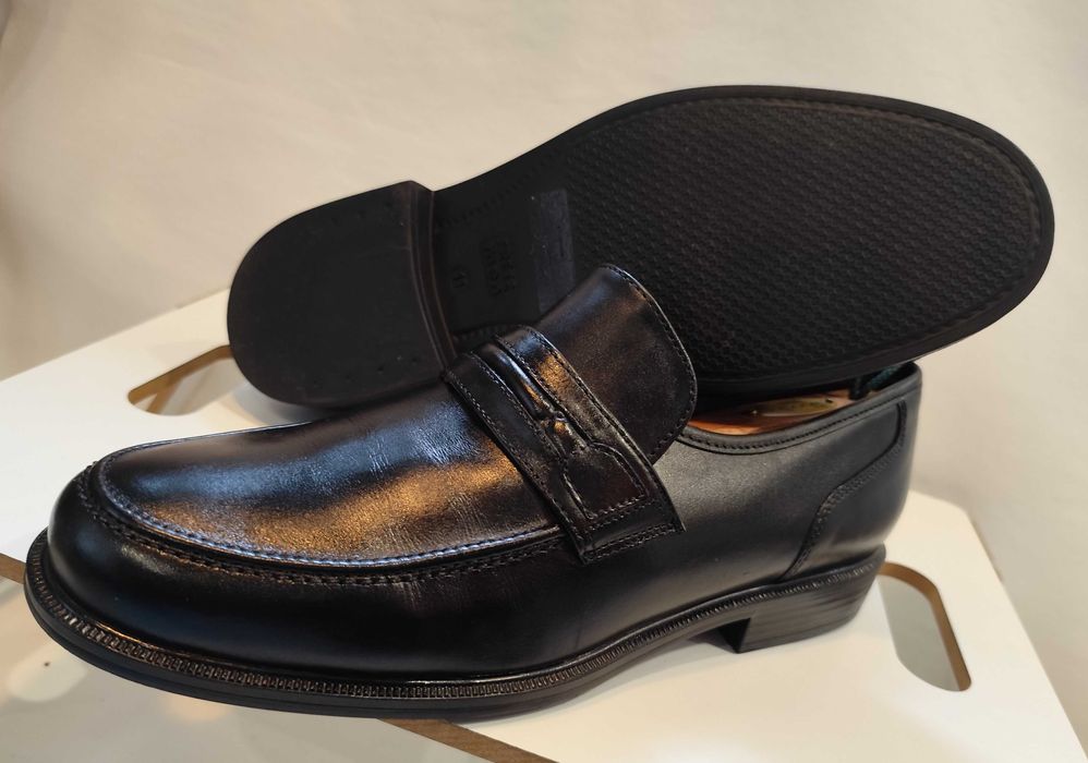 Pantofi loafer 45 45.5 penny Fretz NOI piele naturala moale