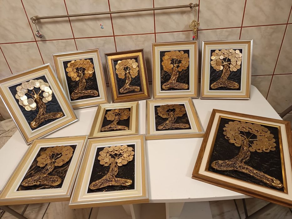 Tablouri cu monede _ Copacul Vietii_Tablouri cu bani