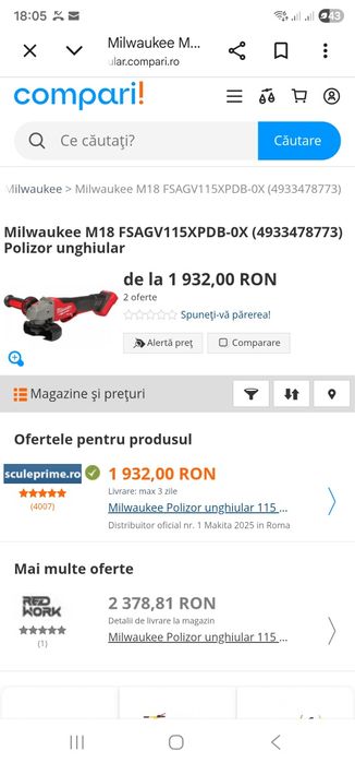 Flex milwaukee m18 fsagv115xpdb