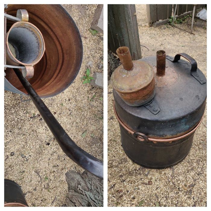 Cazan de țuică de arama cu răcitor!