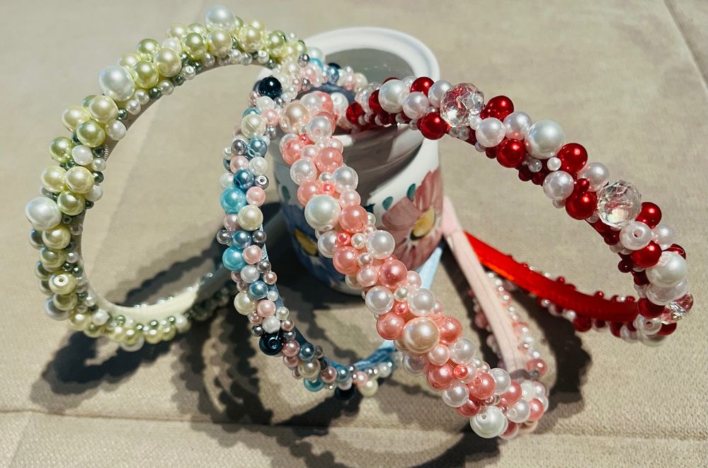 Нежни диадеми с перли