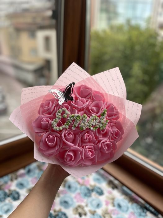 Букет от вечни рози