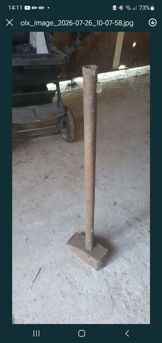 Baros 10kg cu coada din țeavă.