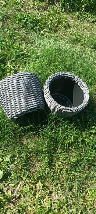 Кашпо из ротанга