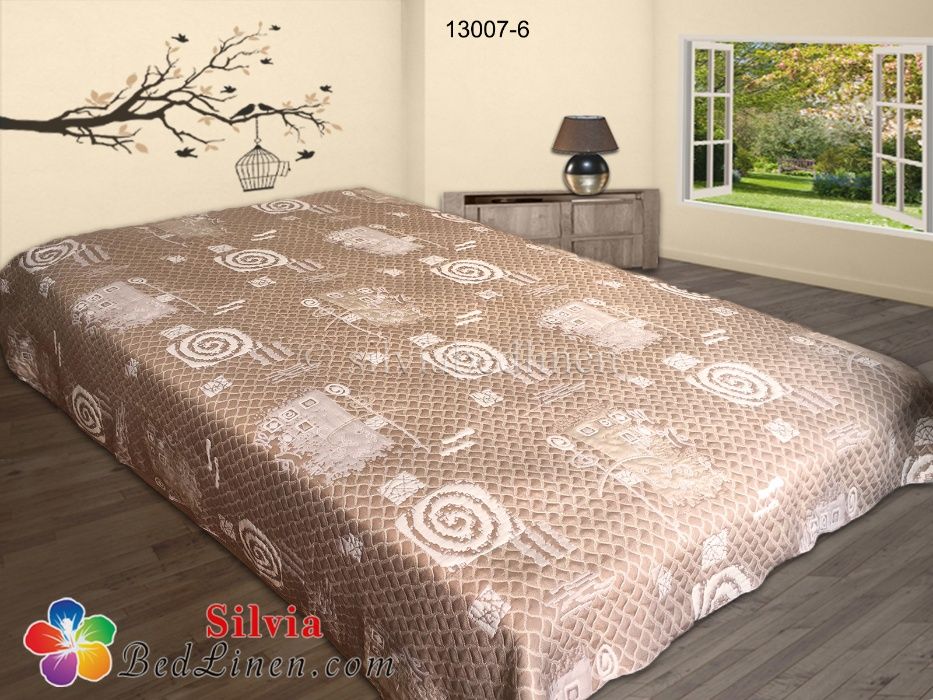 ПРОМОЦИЯ!Жакардова двулицева кувертюра за спалня,приста,единични легла