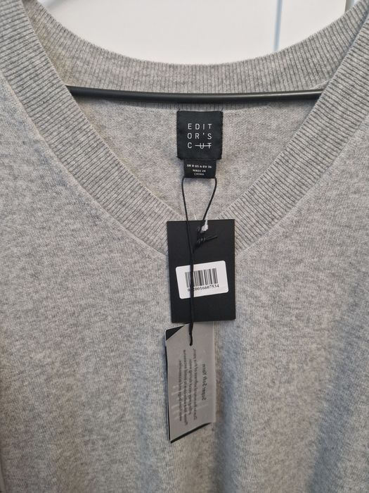 pulover Editor's cut, 100% casmir, mar S