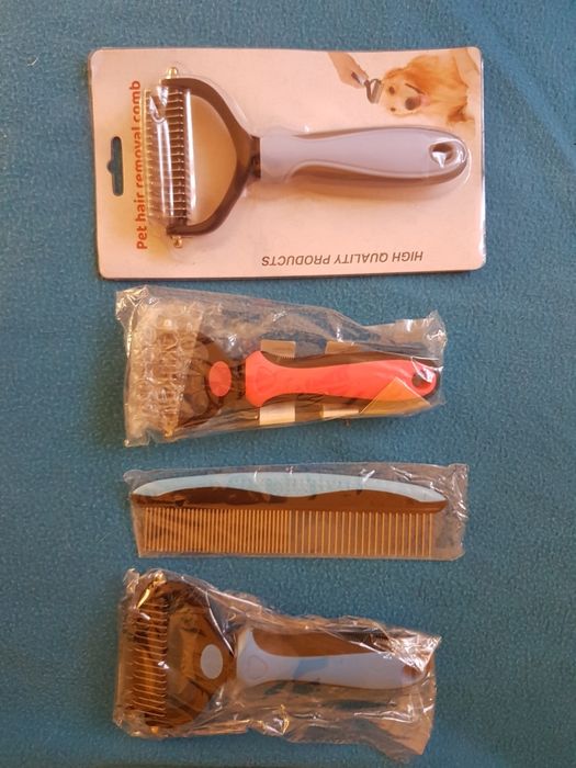 Tesala, perie trimmer, descalcire blana, geanta animale, cai