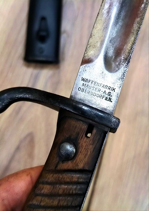 Немски щик нож байонет Маузер S98/05 Waffenfabrik Mauser A.G 1916г. тесак / сабя