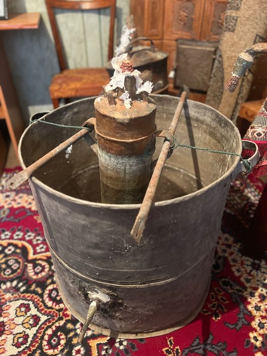 Cazan de tuica din arama cu racitor