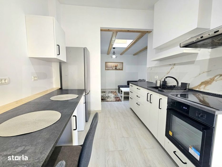 Apartament 2 camere, 53mp la curte