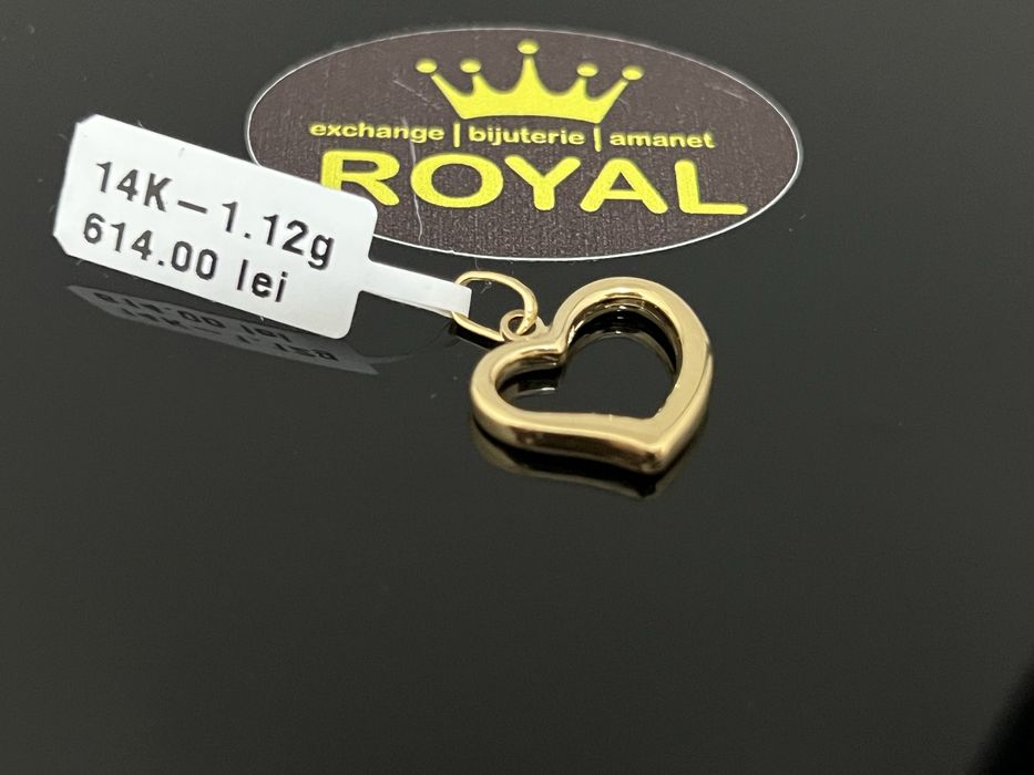 Bijuteria Royal CB : Pandant inima aur 14K  1,12 grame