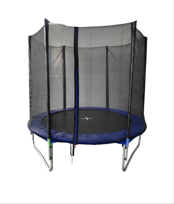 Trambulina copii JKL-8FT1.2-0, structura metal, cu sistem de protectie, D 244 cm