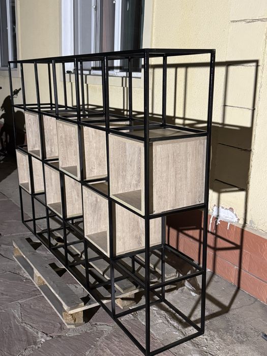 Стеллаж ЛОФТ на перегародку