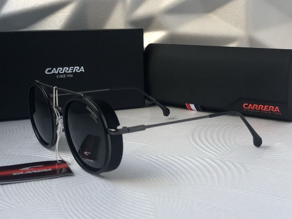 Мъжки слънчеви очила авиатор carrera 2 цвята черни мат лак